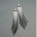 Long Beaded Earrings in Shades of Gray