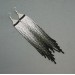 Long Beaded Earrings in Shades of Gray