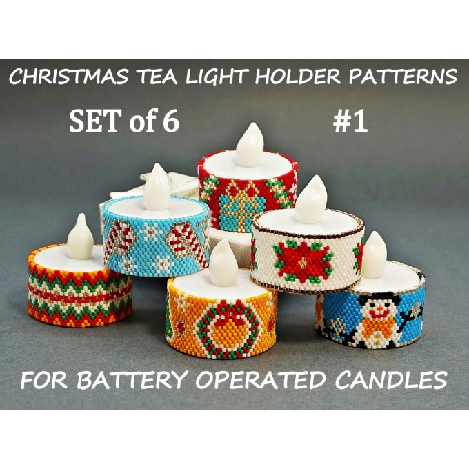 Christmas Patterns For LED Tealight Candles