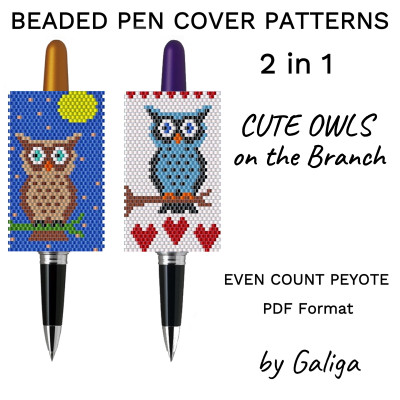 Cute Owls Pen Cover Patterns