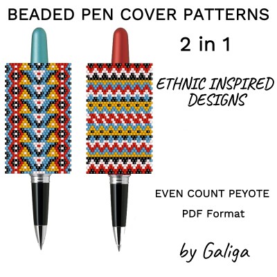 Ethnic Ornaments Pen Cover Patterns