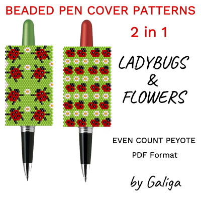 Ladybug Pen Cover Patterns