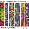 Peyote Bracelet Patterns SET of 6 - Unique abstract design