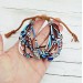 Shop our Evil Eye Beaded Multistrand Bracelet in Brown and Blue Shades