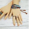 Shop our Evil Eye Beaded Multistrand Bracelet in Brown and Blue Shades