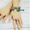 Evil Eye Beaded Multistrand Bracelet