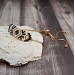 18K Gold Filled Bracelet of Seed Beads adjustable with slider