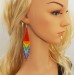 Long Colorful Beaded Earrings