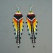 Long Shoulder Duster Colorful Dangle Beaded Earrings