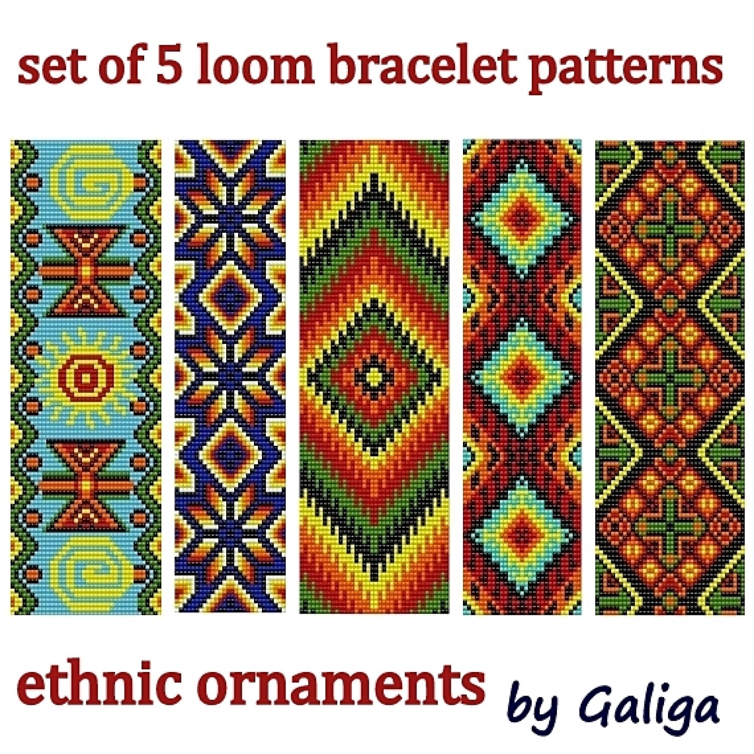 Loom Bracelet Pattern - JJ-14-L-1001 - Just Jewelry